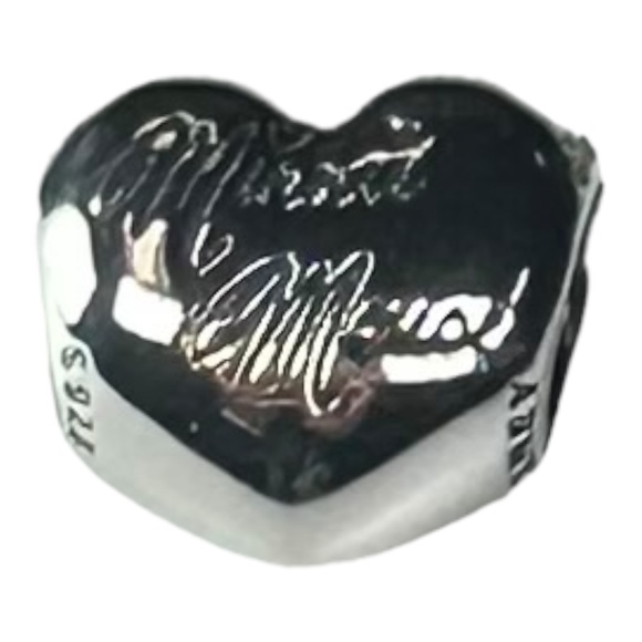 PANDORA Disney Parks Minnie Mouse Signature Heart Charm 792133 - Picture 2 of 2